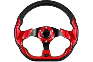 MOTAFAR Golf Cart Steering Wheel with Ergonomic Design Universal Fit for Golf Cart Club Car EZGO RXV & TXT, Yamaha, Precedent Tempo, DS