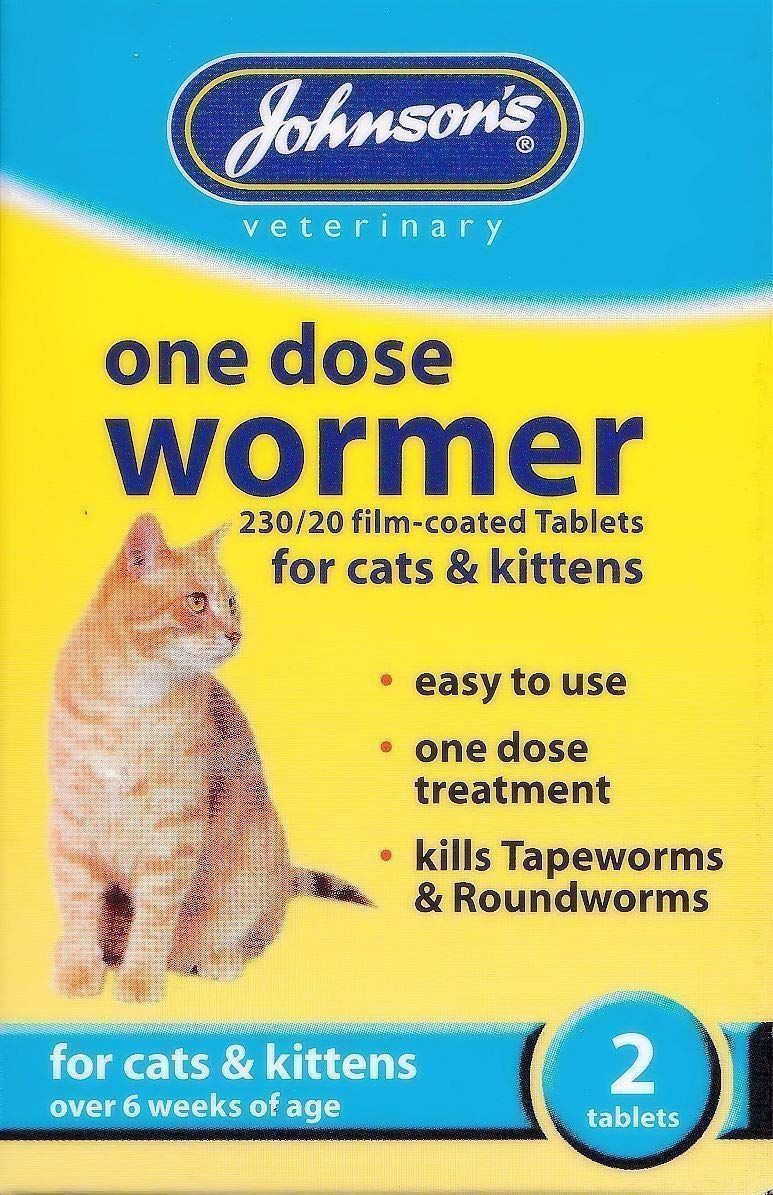 SIPW Cat Kitten One Dose Wormer Tablet or Worming Granules Roundworm Tapeworm (One Dose Wormer)