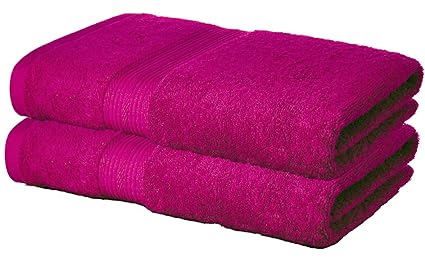 Tribecca 2 Piece 500 GSM Large Cotton Bath Towel Set :: 140 x 70 cm