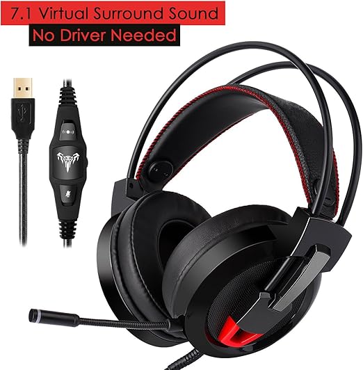 Gaming Headset, ieGeek 7.1 Channel PC Computer Gaming