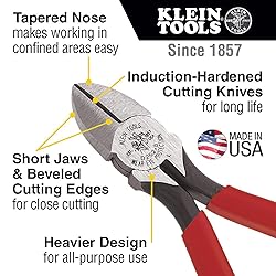 Klein Tools D252-6 Pliers, Diagonal Cutting Pliers
