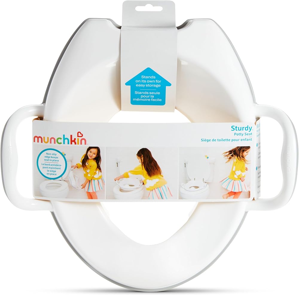 Munchkin Sturdy Potty Seat with Handles and Legs Grey