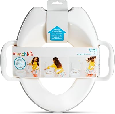 Munchkin Sturdy Potty Seat with Handles and Legs Grey