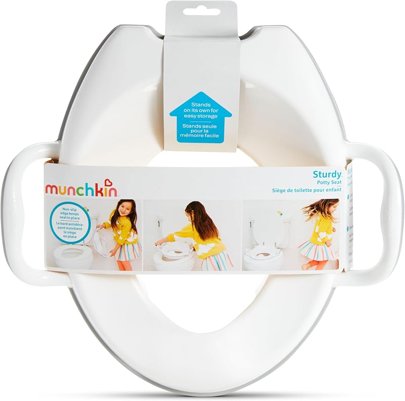 Munchkin Sturdy Potty Seat with Handles and Legs Grey