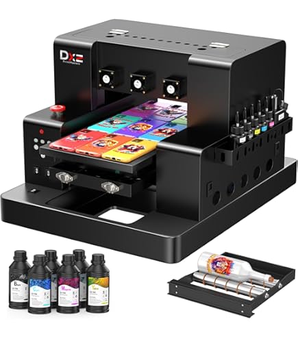 Amazon.com: DXZ A3 UV Printer,Automatic L805 UV Flatbed Cylinder
