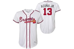 OUTERSTUFF Ronald Acuna Jr. Atlanta Braves MLB Kids Youth 8-20 White Home Player Jersey