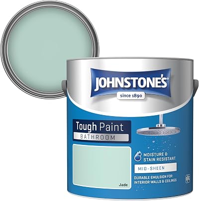 Johnstone's Bathroom Paint Jade Mid Sheen Stain Blocker 2.5L 12m2