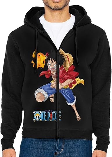 Amazon.com: LWJKI Fashion Monkey D. Luffy One Piece Screenshot Sweater with Zipper for Man's 