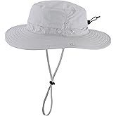 Connectyle Sun Hat for Men Women Outdoor UV Protection Safari Hat for Fishing Hiking Gardening Breathable Cowboy Hat UPF50