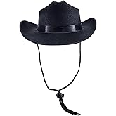 The Dreidel Company Cowboy Felt Western Hat, 22" Circumference Dress Up Costume Clothes for Kids, Pretend Play, Party Favors
