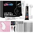 Libeauty Eyelash and Eyebrow Color Kit Brown Instant Hair Color Kit for Lash and Brow Perfect Partner for Lash Perm/Lift/Lamination Treatment Voluminous Coloring