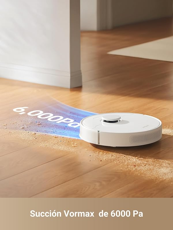 D10 Plus Gen 2 Robot Aspirador con Base Autovaciado, 6.000Pa