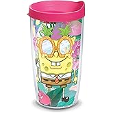 Tervis Nickelodeon™ - SpongeBob SquarePants Made in USA Double Walled Insulated Tumbler Travel Cup Keeps Drinks Cold & Hot, 16oz, Tropical