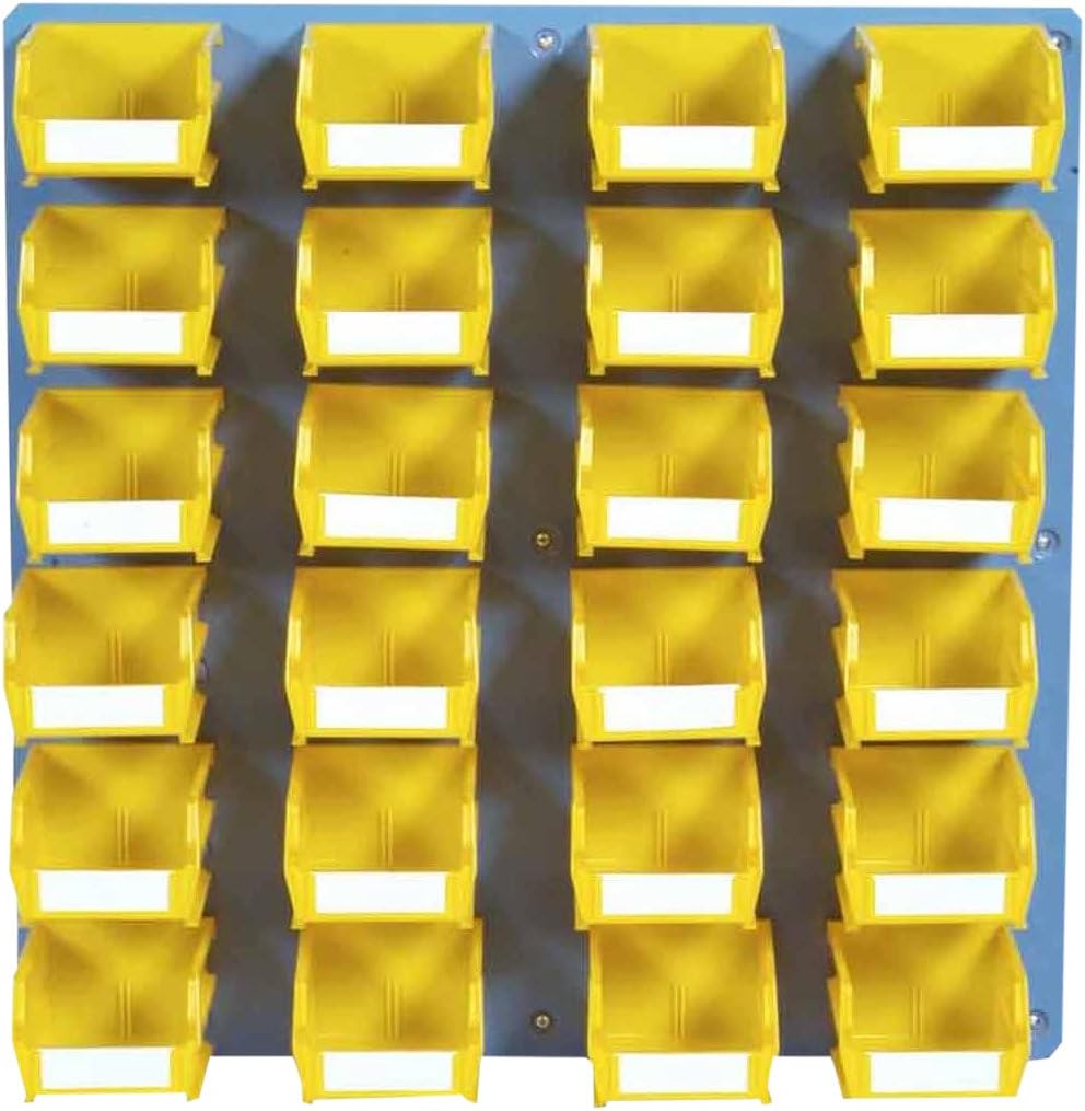 LocBin LP-210Y 18 Gauge Louvered Panel, Blue/Yellow