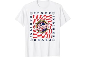 WNBA Indiana Fever Retro Wavy Checkerboard T-Shirt