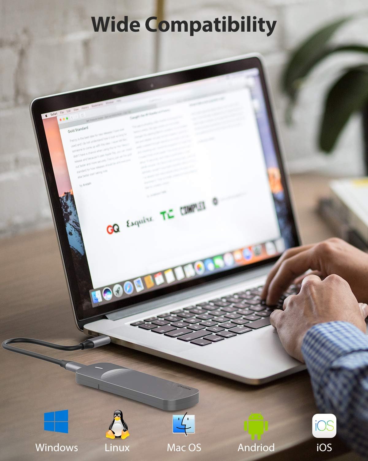 Nimaso Carcasa M 2 Nvme Usb C Caja M 2 Nvme Pcie Usb 3 1 Gen2 Con Uasp 10gbps Carcasa Disco Duro M 2 Para Ssd M 2 Nvme M Key O B M Key 2230 2242 2260 2280 Compatible Con Ps4 Xbox