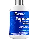 CanPrev Liquid Magnesium Bisglycinate 300 Ultra Gentle, 500ml 33-Day Supply - High Absorption Magnesium Glycinate - Easy on D