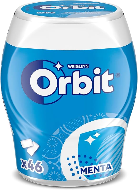 Mint Kaugummi 6 x 46 Dragees – Zuckerfreier Minz Kaugummi – Wrigley’s Orbit Bottle Pack