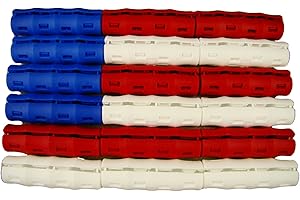 RED-WHITE-BLUE USA Flag Colors Snappy Grips 18pcs Bucket Handles-Fishing-Mining-Gardening-Farm-Ranch