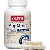 Jarrow MagMind Magtein Magnesium L-Threonate, 90 Capsules | Magnesium Supplement, Brain Supplements For Memory Support, Veggie Capsules, 30 Day Supply