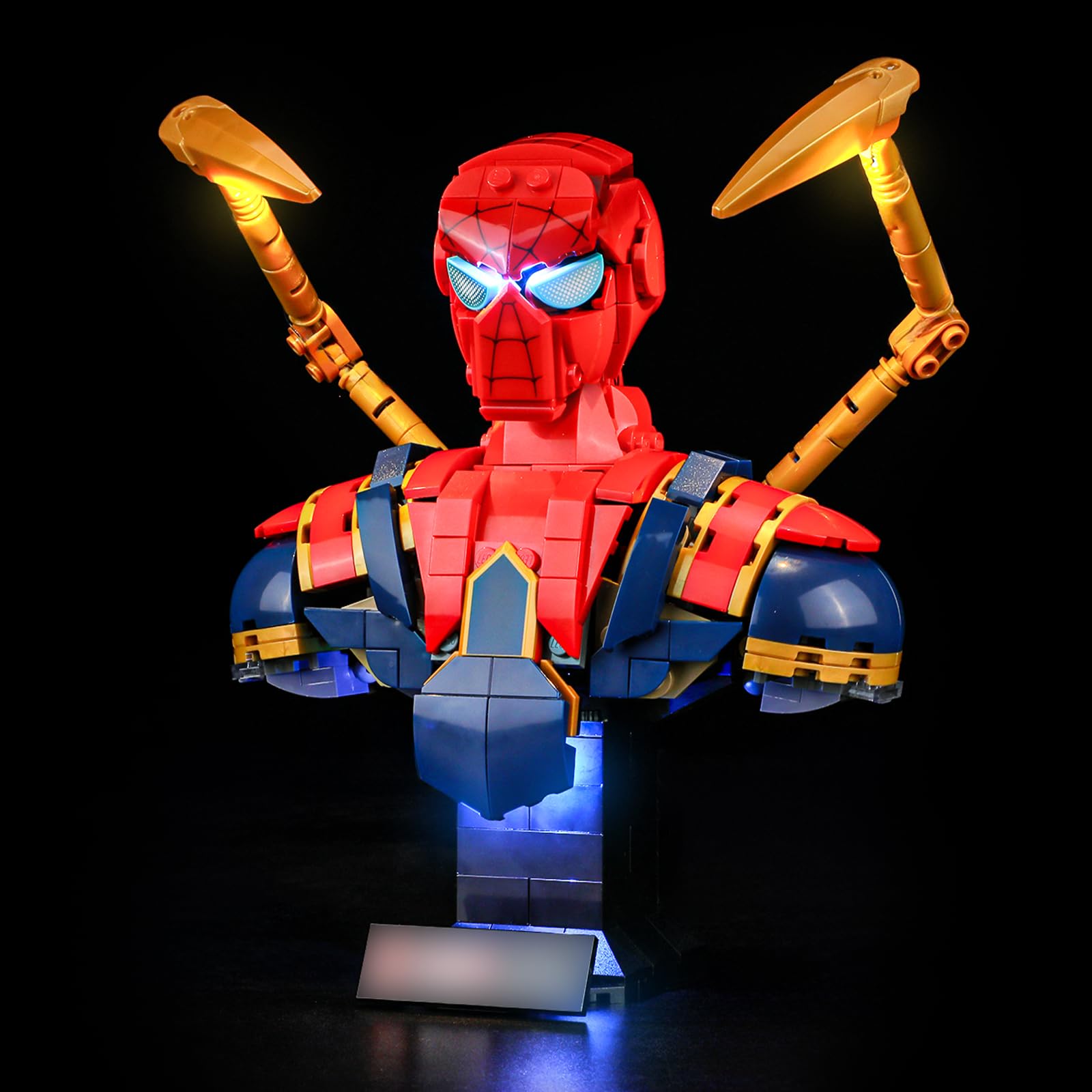 LIGHTAILING Light For Lego-76326 Iron Spider-Man Bust - Led Lighting Kit Compatible With Lego Building Blocks Model - NOT Included The Model Set