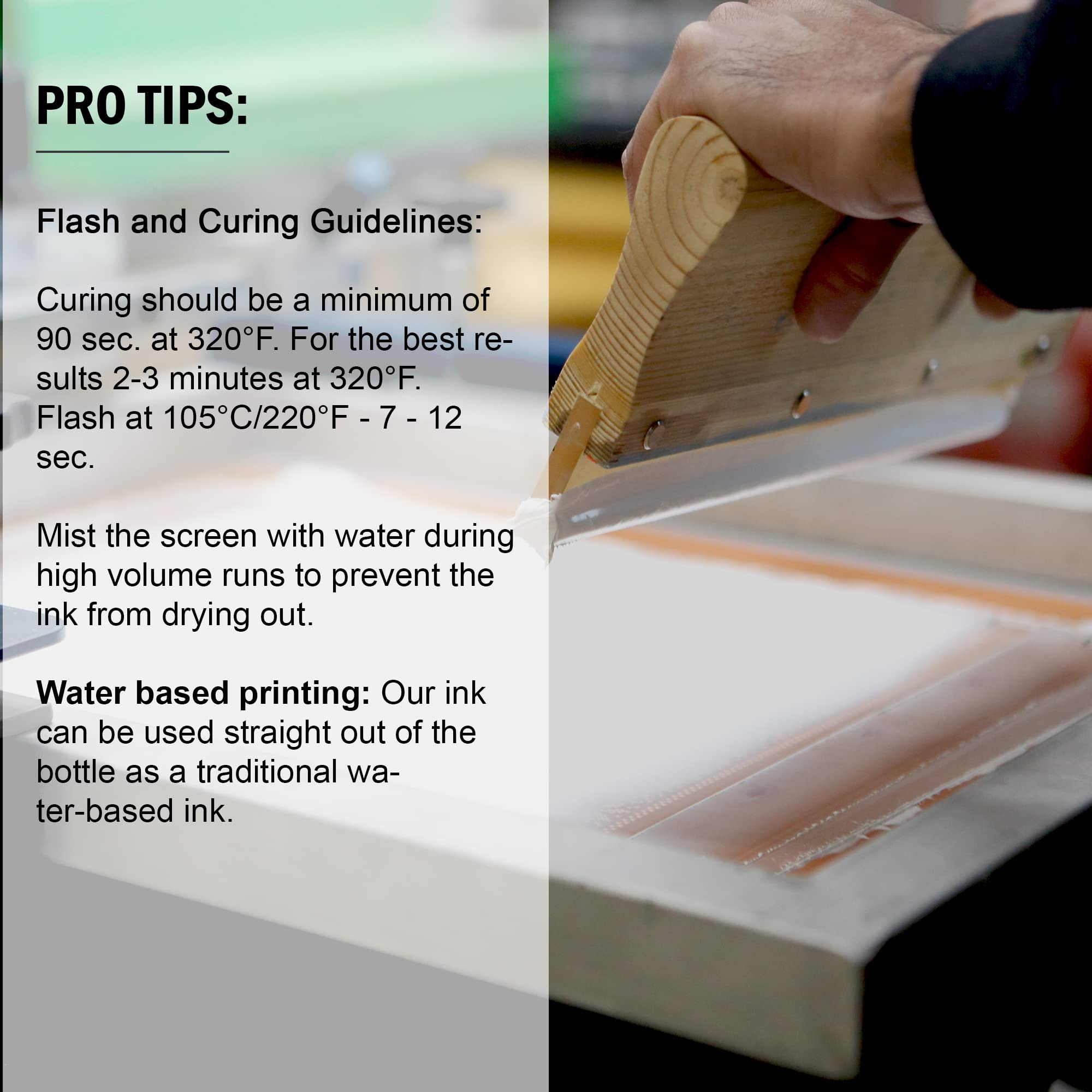 Ecotex® Screen Printing Snow White (Pint - 16 oz.) - Water Based Snow White Fabric Ink, Silk Screen Paint - Screen Print Direct®, USA Made