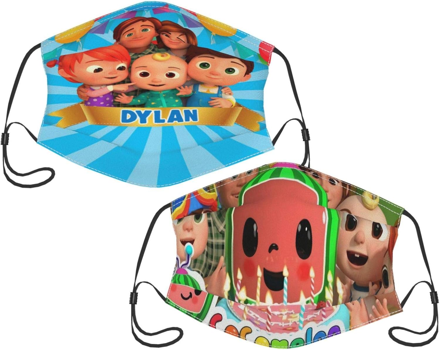 Face Mask 2PCS Adjustable Reusable Face Cover Unisex Men