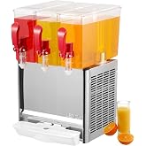 Commercial Beverage Dispenser, KOKEBREN 3 Tanks 7.93 Gallon 30L Commercial Juice Dispenser, 10 Liter Per Tank, 320W Stainless Steel Food Grade Ice Tea Drink Dispenser with Thermostat Controller