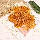 FUYOAL 600 Pcs Elastic Bands 38mm Yellow High Elasticity Rubber Office view 2