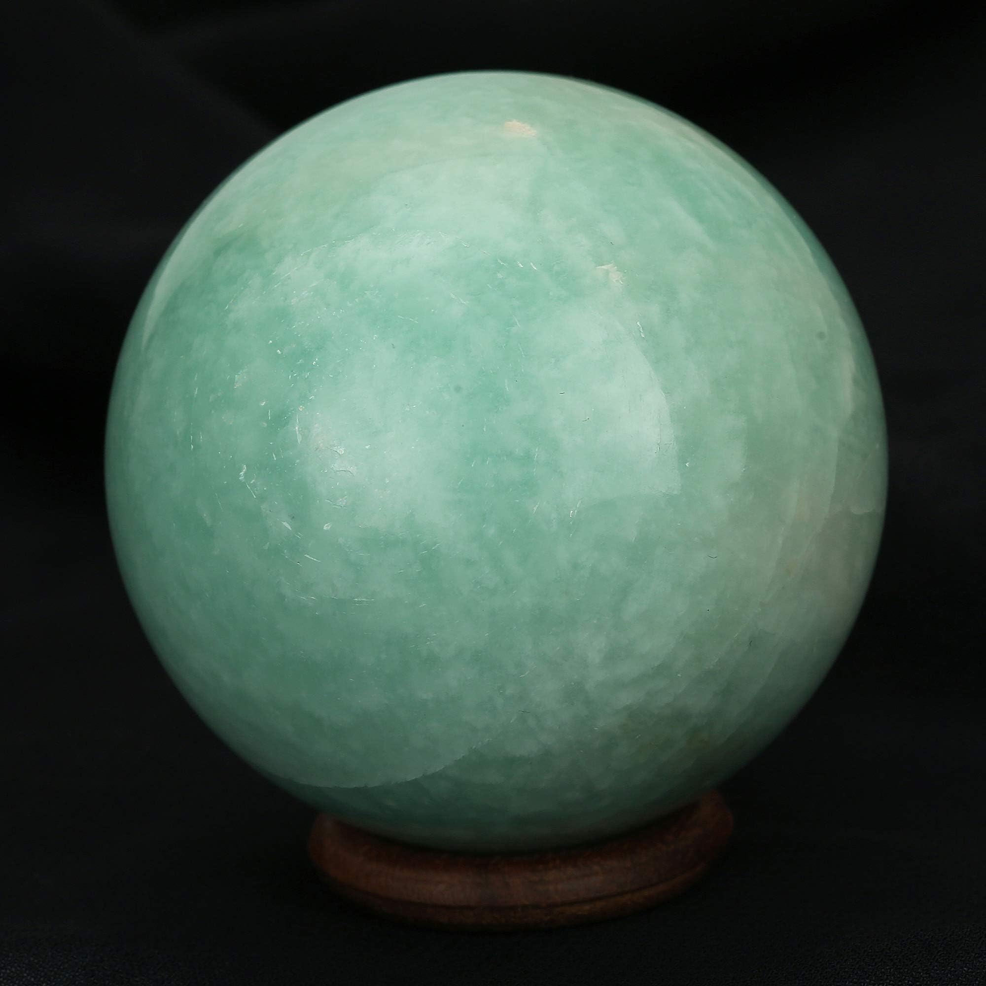 Natural Crystal Amazonite Crystal Ball Reiki Gemstone Sphere Ball for Healing and Meditation 55-60 MM