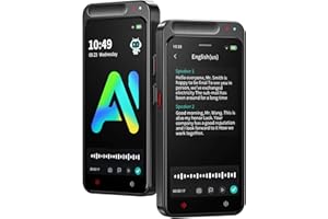 AI Voice Recorder, 80GB Digital Voice Recorder with Free Transcription, Summarize, Translation Base on AI Technology, Online 