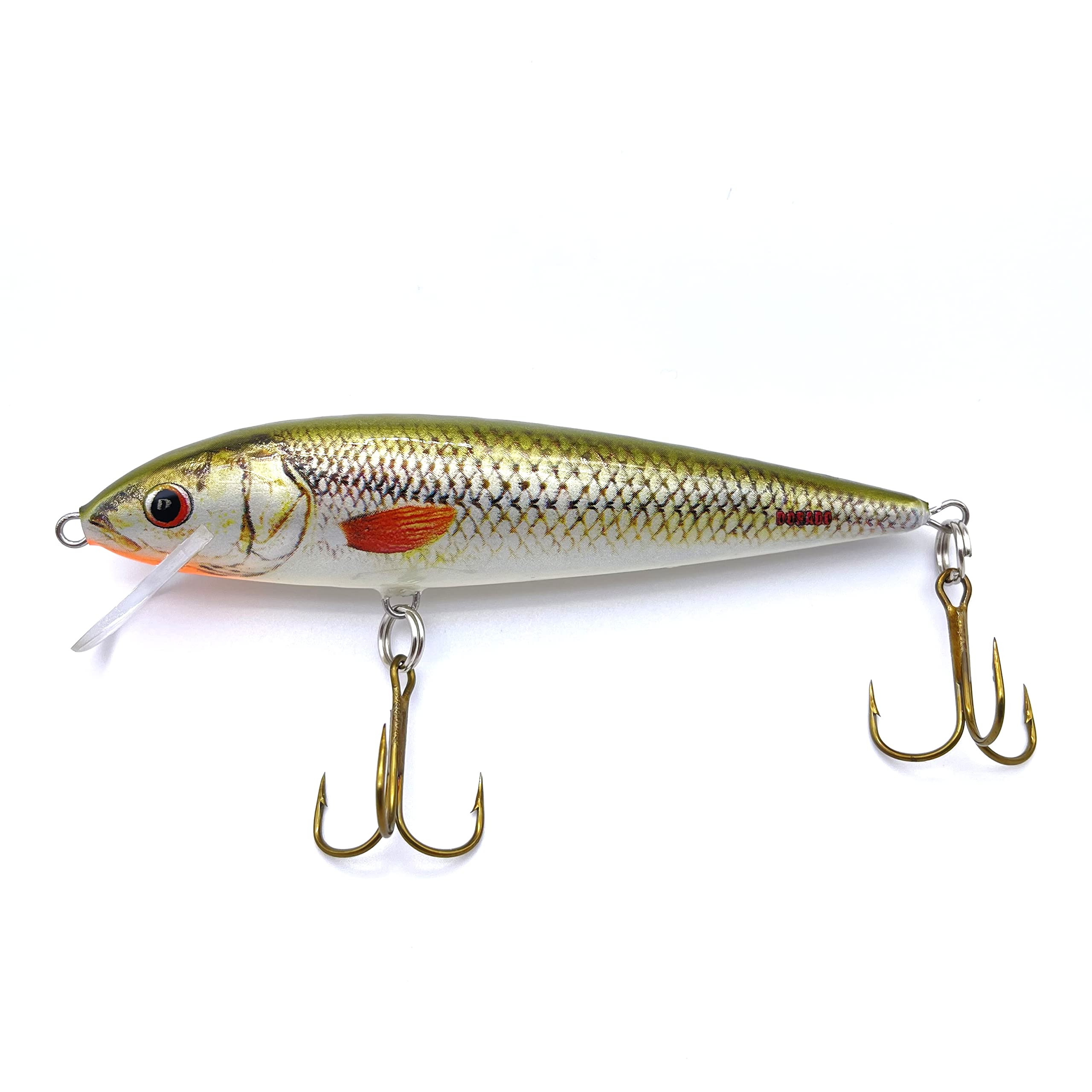 EVERBAY DORADO Wobbler Fishing Lure - Artificial Hard Crankbait - Fishing Tackle, Topwater Life-Like Swimbait for Pike Zander Catfish Trolling and Long Cast in Freshwater, Floating - CLASSIC 11cm GRS