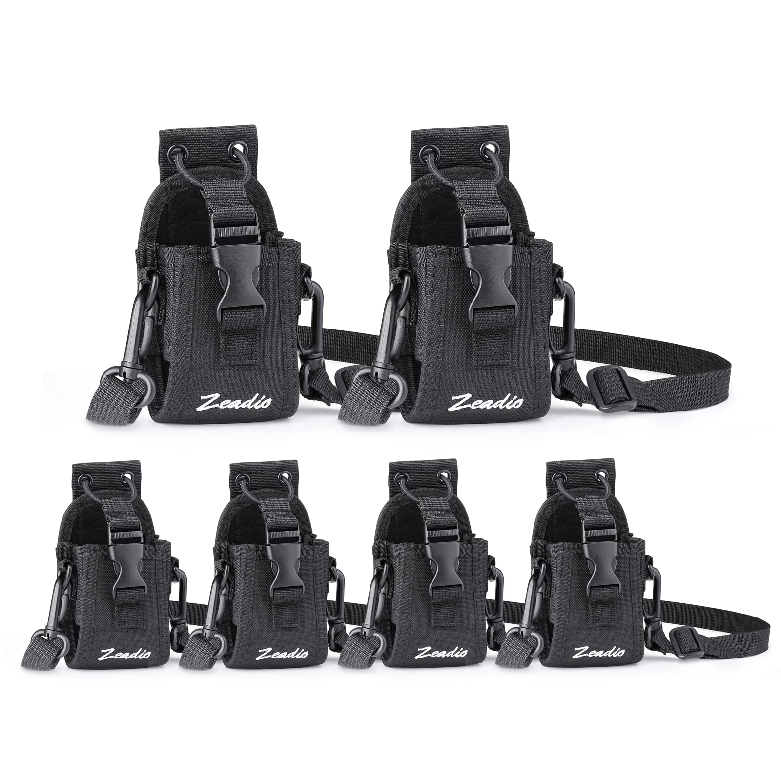 Zeadio Multi-function Pouch Case Holder for GPS Phone Two Way Radio (ZNC-A, Pack of 6)