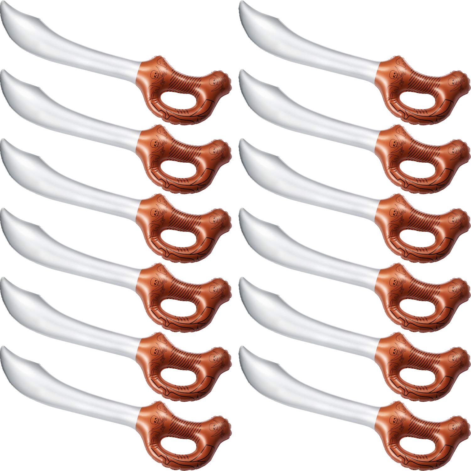 Photo 1 of Boao 12 Pcs 27.5 inch Inflatable Swords Inflatable Pirates Swords Pirate Party Favors for Halloween Costume Accessories Theme Birthday Party Cosplay Supplies Stage Props
