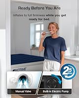 Active Era Luxury Double Inflatable Mattress with Built-in Pump 193x137x36.5cm view 4