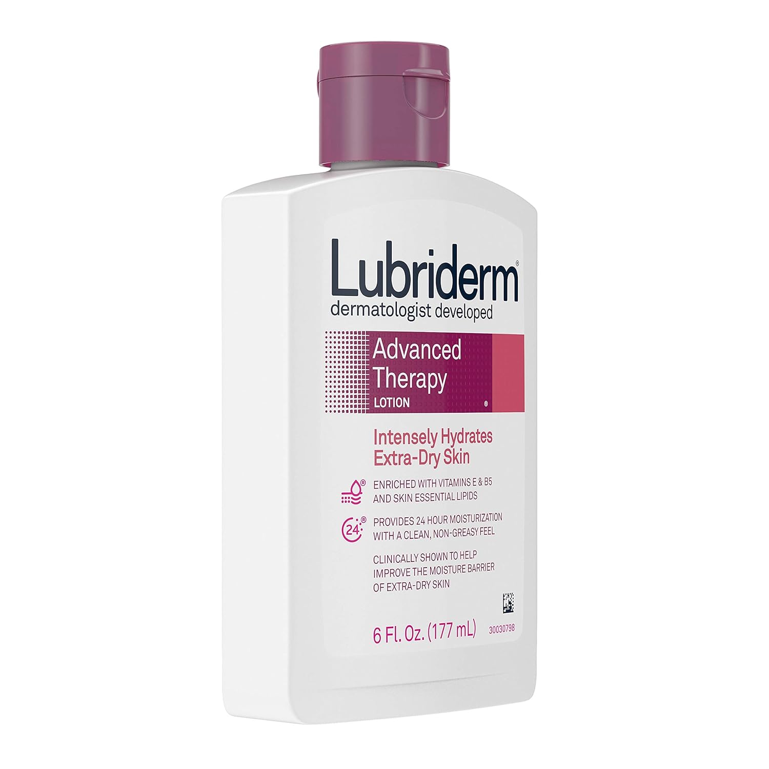 Lubriderm Advanced Therapy Moisturizing Lotion with Vitamins E and B5, Deep Hydration for Extra Dry Skin, Non-Greasy Formula, 6 fl. oz : Beauty