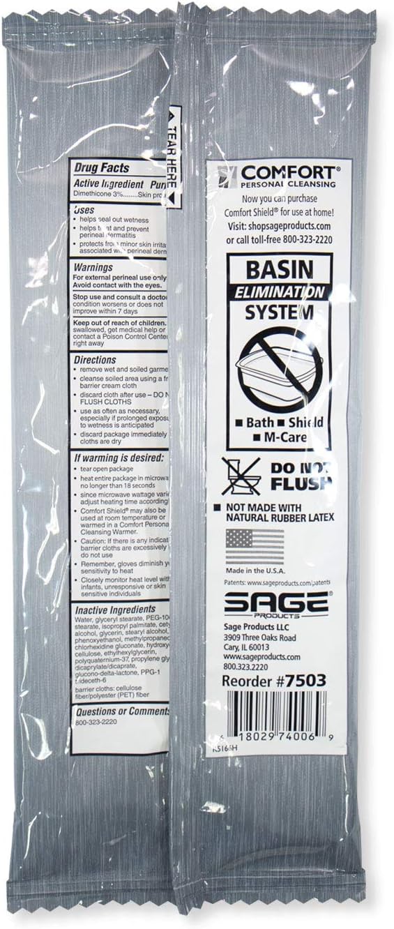 Sage Products Comfort Shield Incontinent Care Wipe - 7503PK - 3 Each / Pack: Health & Personal Care