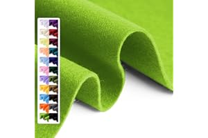 GRAINEAR Spring Green Soft Felt Fabric Sheet, 18" x 36", 1.6mm Thick - Premium Craft Felt for Sewing, DIY Projects, Embroidery, Decoration - Durable & Fade Resistant