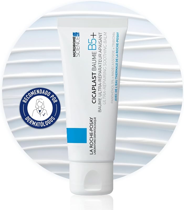 La Roche Posay Cicaplast Baume B5, com extrato de centella asiatica. Bálsamo ultra-reparador e calmante para pele irritada e frágil. 40 ml