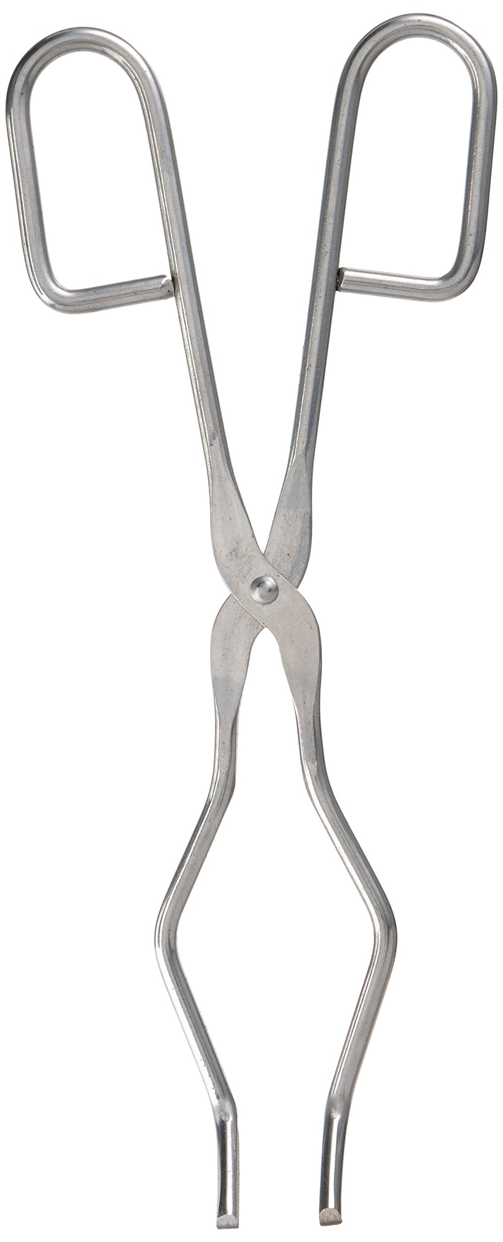 neoLab E-6976 ecoLab Stainless Steel Crucible Tongs, 220 mm Long