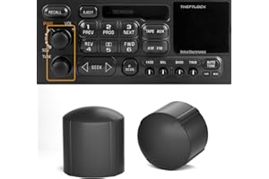 RDBS 2 PCS Stereo Radio Volume Control Knobs Kit OEM Replacement for GMC Cadillac Chevrolet