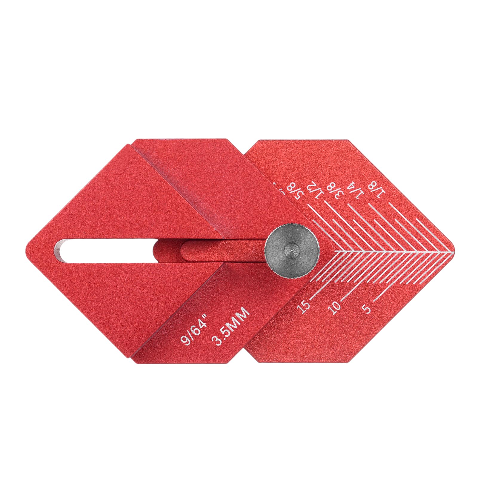 HUIOP Woodworking Marking Ruler - Measuring Tool for Trim Carpentry and Finishing Work - CNC-Machined Multi-Tool for Short Offsets