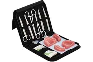 KITS OF MEDICINE Dental Suture Practice Kit | Complete Suturing Kit Including 4 Suture Pads | Perfect Dentist Gifts | 6 Quality Dental Suture Tools | Suturing Practice | OSCE Dentistry | Perfect Suture Material