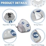 Supet Cat Cone Collar Soft Recovery Adjustable Grey M for Cats & Small Dogs view 6