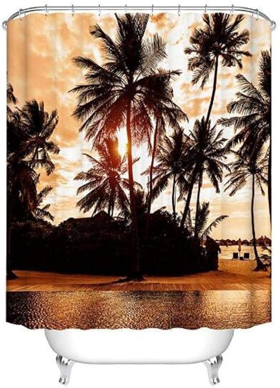 FANYIZHIJIA Vaca Granja Caballo Otoño Animal Cortinas De Ducha