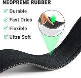 ATETEO Reflective Adjustable Dog Collar with Neoprene Padding Black S 9-14.2 in view 6