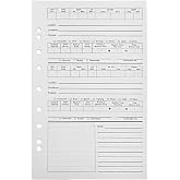 Trident 3 Ring Log Refill Sheets
