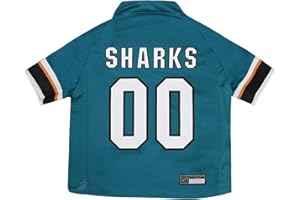 Pets First NHL San Jose Sharks Jersey for Dogs & Cats, Medium. - Let Your Pet Be A Real NHL Fan!