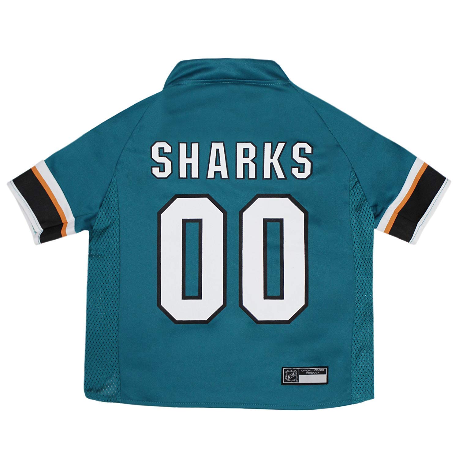Pets First NHL San Jose Sharks Jersey for Dogs & Cats, Small. - Let Your Pet Be A Real NHL Fan!