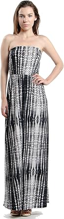 strapless tie dye maxi dress